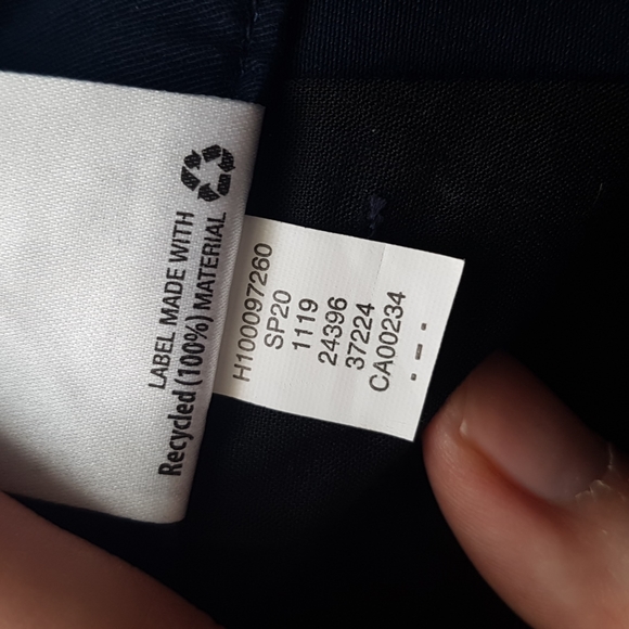 Style & Co Navy Cotton Blend Crop Pants with Pockets Size 14P - Picture 6 of 16